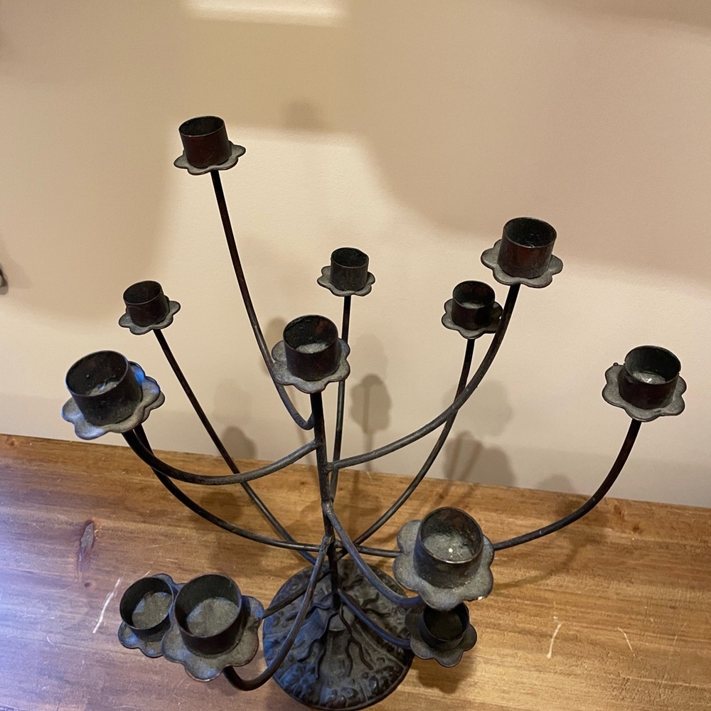 Anthropologie Iron Candelabra - Picture 4 of 9